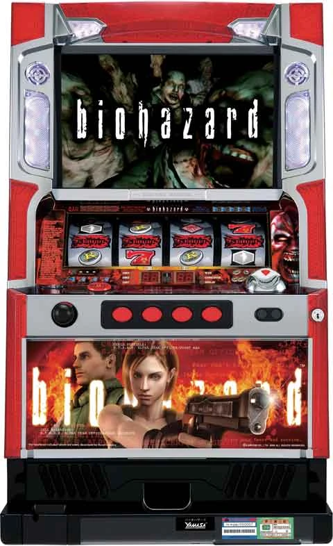 パチスロ「バイオハザード」「２００８年」の実機画像