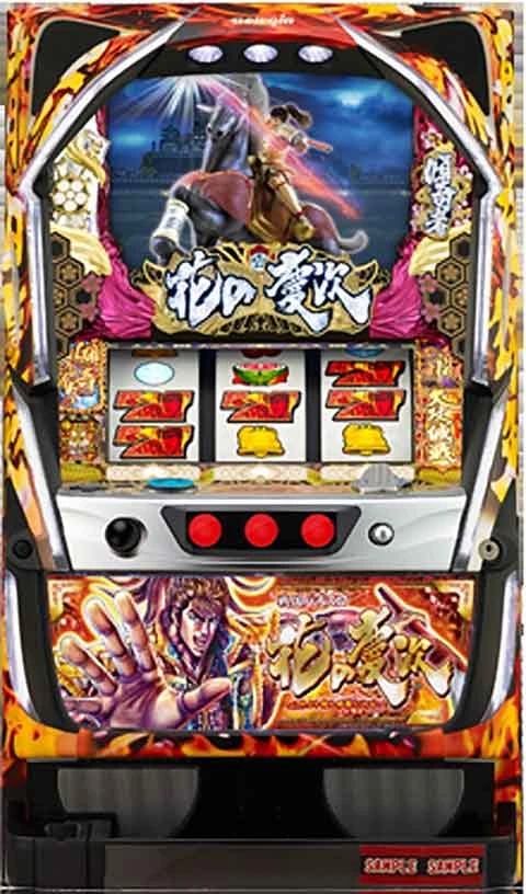 戦国パチスロ　花の慶次～これより我ら修羅に入る～の実機画像