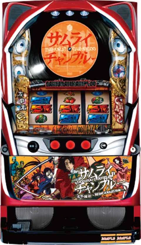 パチスロサムライチャンプルー流転輪廻の実機画像