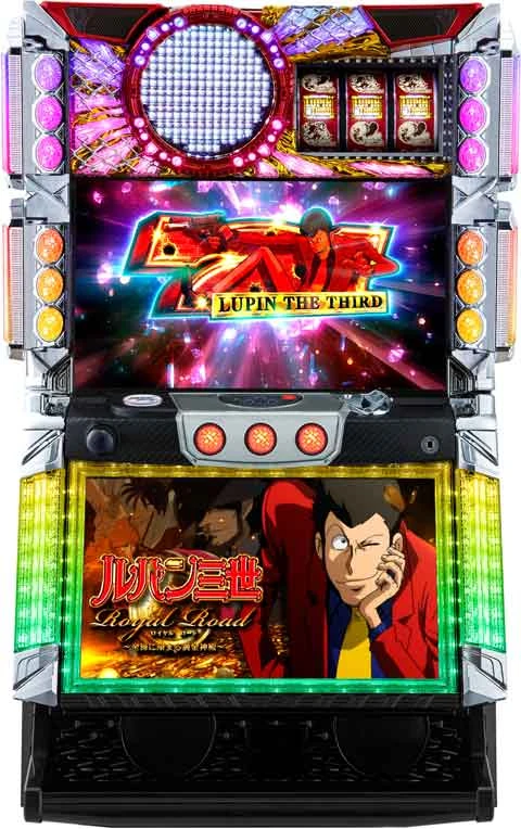 パチスロ　ルパン三世　ロイヤルロード～金海に染まる黄金神殿～の実機画像