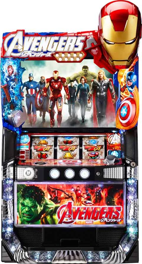 ぱちスロ　アベンジャーズの実機画像
