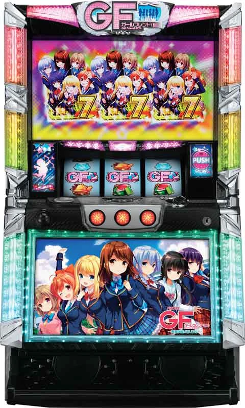 パチスロガールフレンド（仮）～聖櫻学園メモリアル～の実機画像