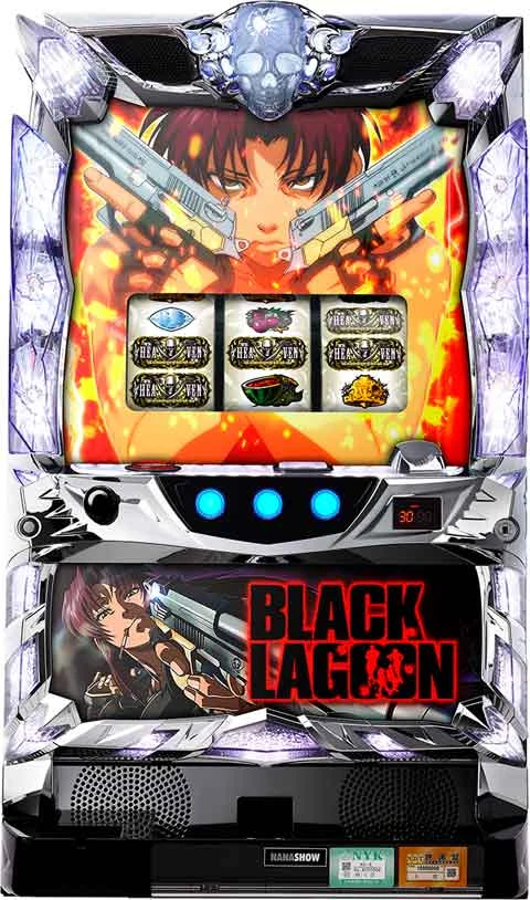 パチスロ　ＢＬＡＣＫ　ＬＡＧＯＯＮ３の実機画像