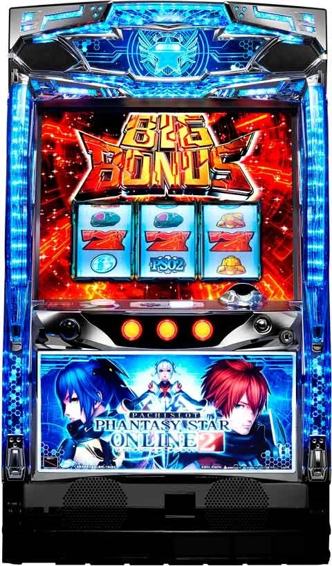 パチスロ　ファンタシースターオンライン２の実機画像