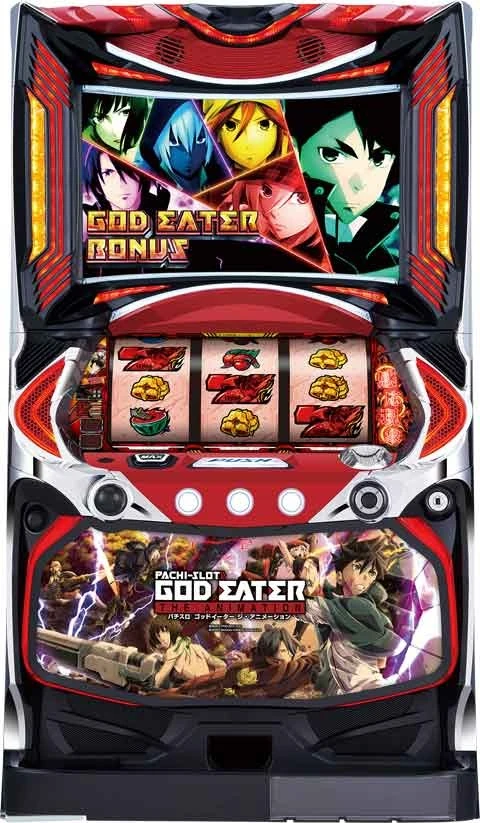 パチスロ　ゴッドイーター　ジ・アニメーションの実機画像