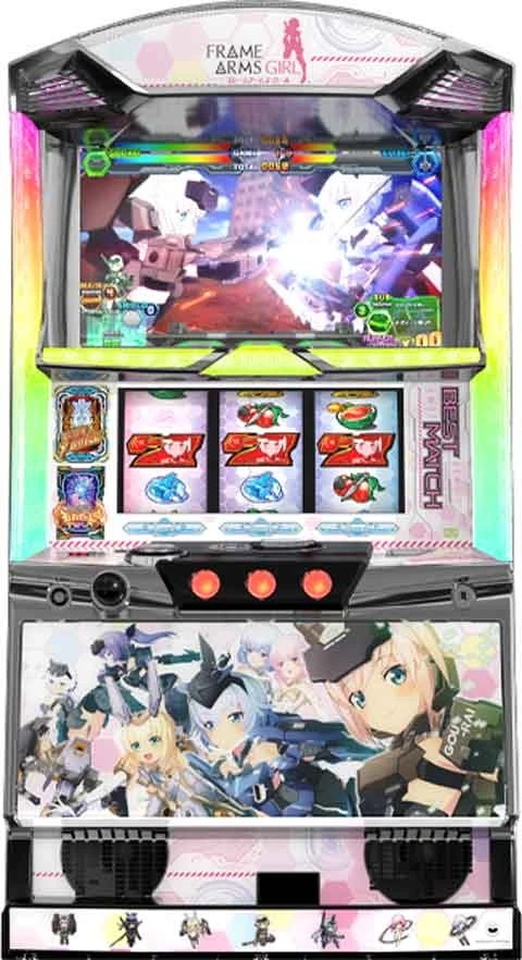 パチスロ　フレームアームズ・ガールの実機画像
