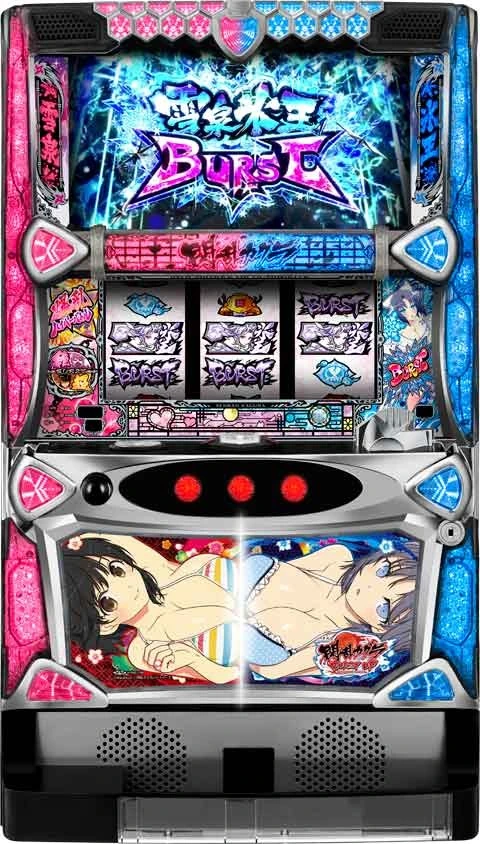 パチスロ閃乱カグラ　ＢＵＲＳＴ　ＵＰの実機画像