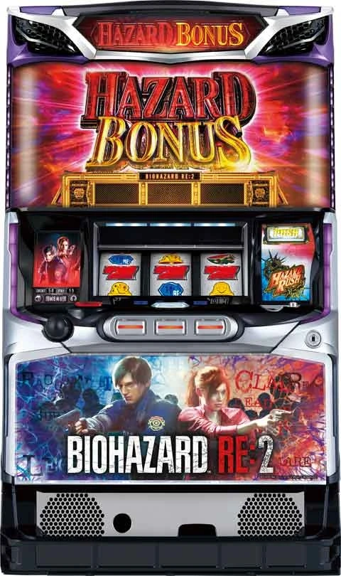 パチスロ　バイオハザード　ＲＥ：２の実機画像