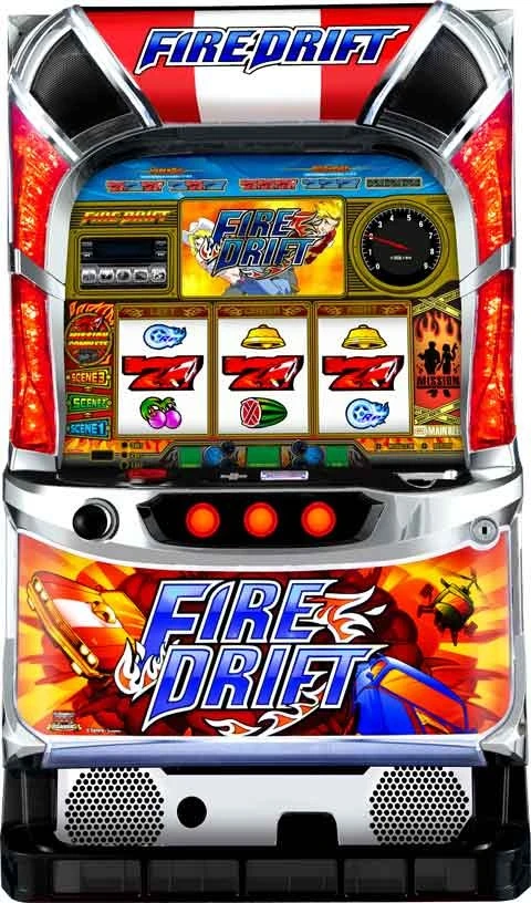 パチスロ　ファイヤードリフトの実機画像
