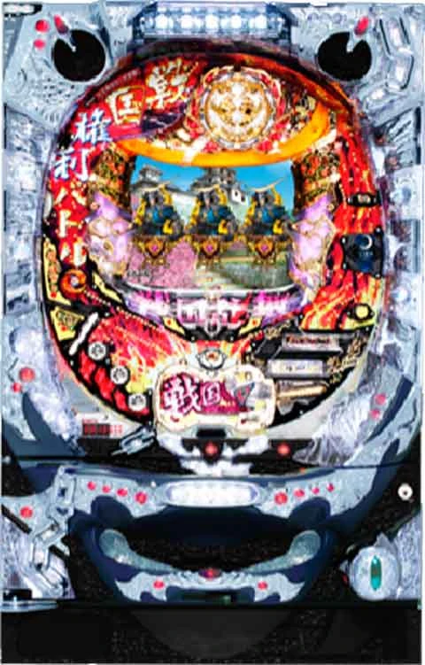 ぱちんこＣＲ戦国乱舞 紺碧の双刃の実機画像