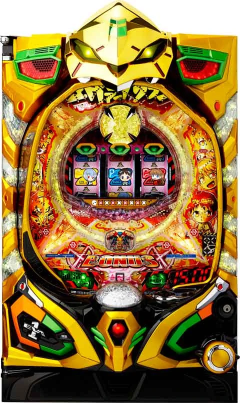 モードぱちんこ どらむ☆ヱヴァンゲリヲンＧＯＬＤの実機画像