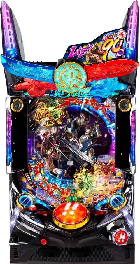 ぱちんこ 新鬼武者 狂鬼乱舞 Ｌｉｇｈｔ Ｖｅｒｓｉｏｎの実機画像